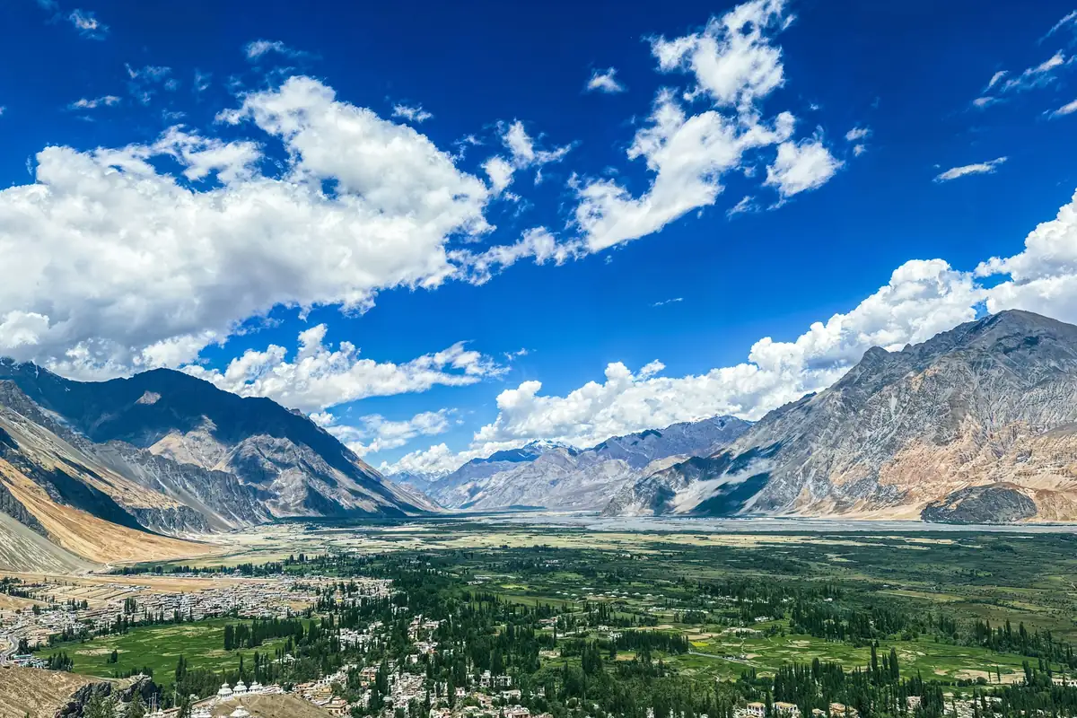 Farmland in the Nubra valley, Ladakh
